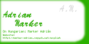 adrian marker business card